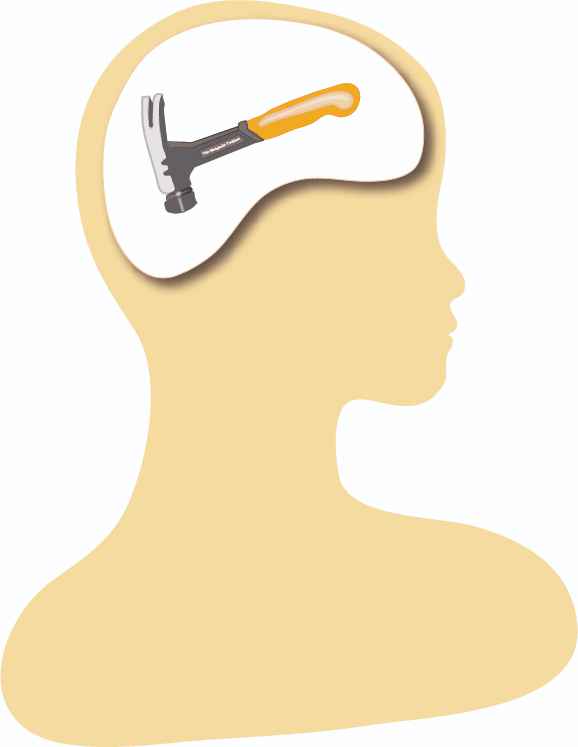 Thinking about a hammer by Susan Fluegel